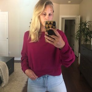 Anthropologie cropped sweatshirt